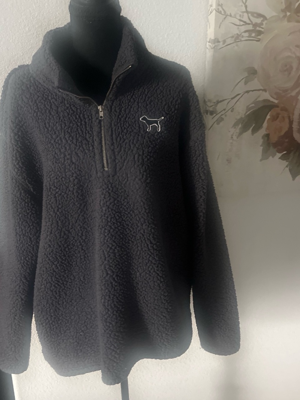 Sherpa Half-Zip Pullover Sweater